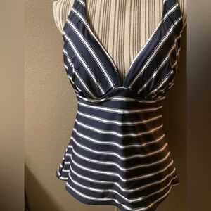 NWT CITY CHIC STRIPE TANKINI